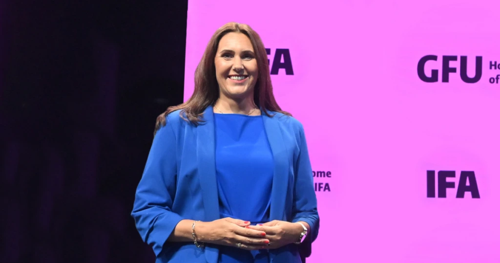 Carine Chardon auf der IFA Bühne im Jahr 2025