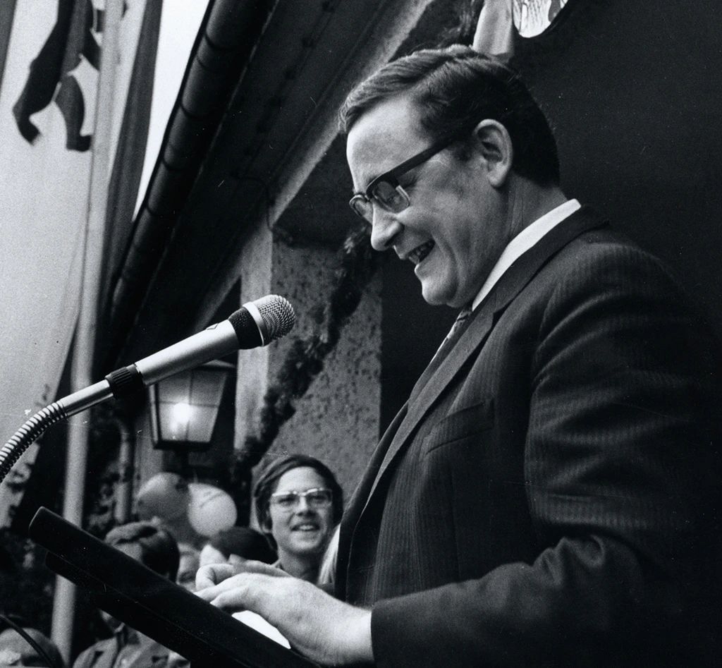 Historisches Bild aus 1973 zur Eröffnung der Internationalen Funkausstellung in Berlin
