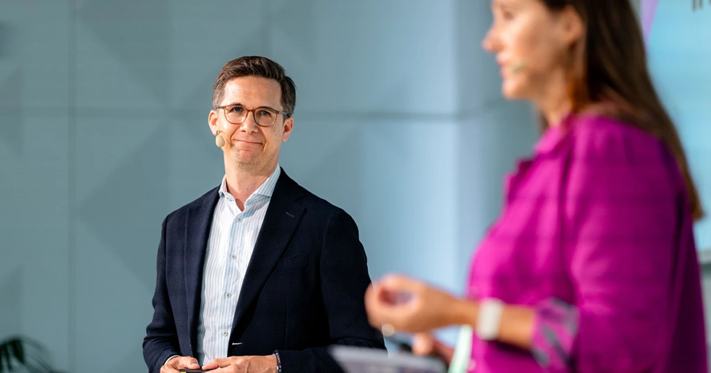 Dr. Martin Schulte bei der Präsentation der Health Tech Studie 2026