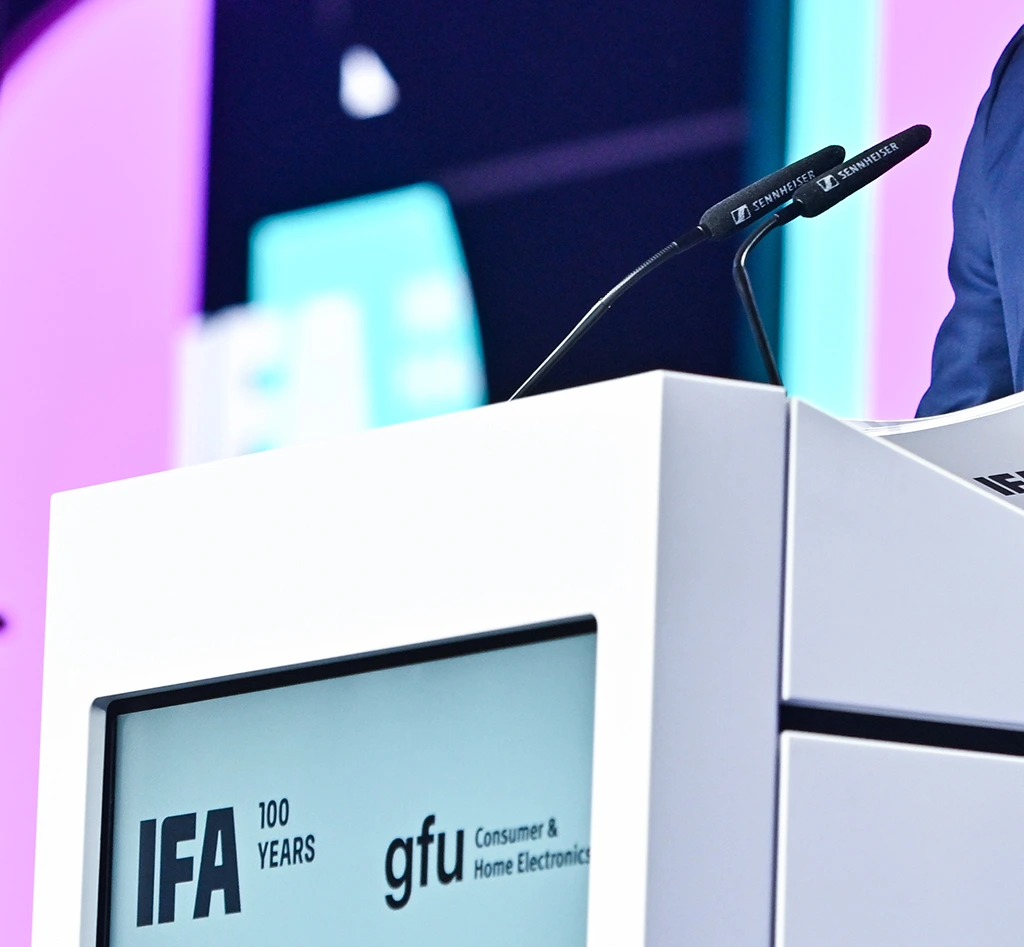Redepult zur IFA Opening Night