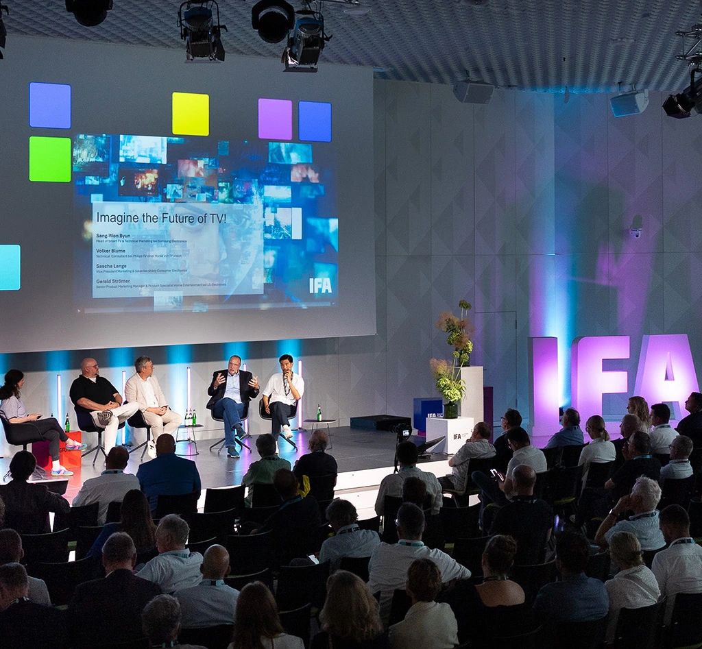 Bühne im Futurium anlässlich des IFA Kickoffs im Jahr 2025