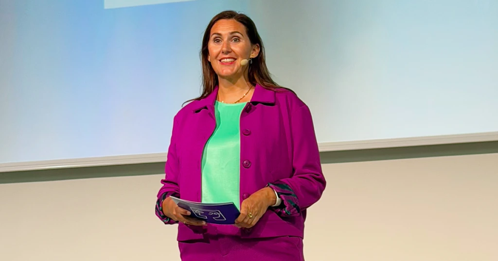 Carine Chardon auf der Bühne des Futuriums 2026