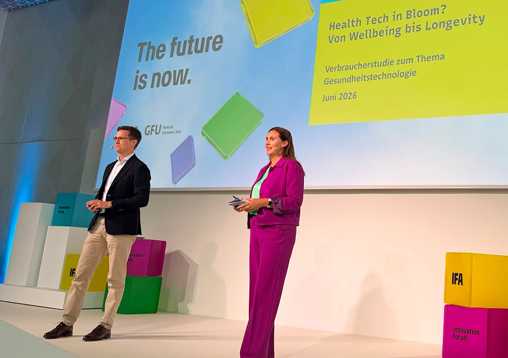 Präsentation der Health Tech Studie auf der IFA Kick-Off Bühne