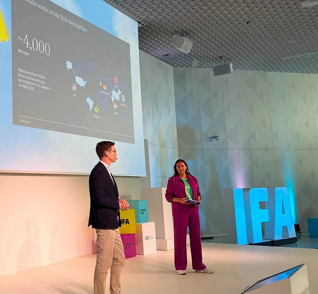 IFA KickOff-Bühne zur Insights & Trends Präsentation