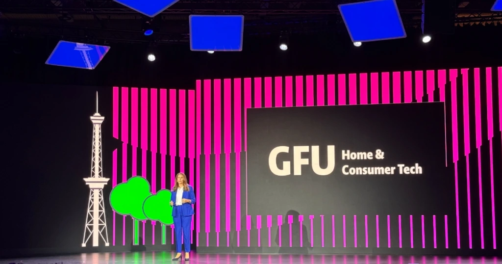 Carine Chardon auf der IFA Bühne zur Opening Press Conference 2026